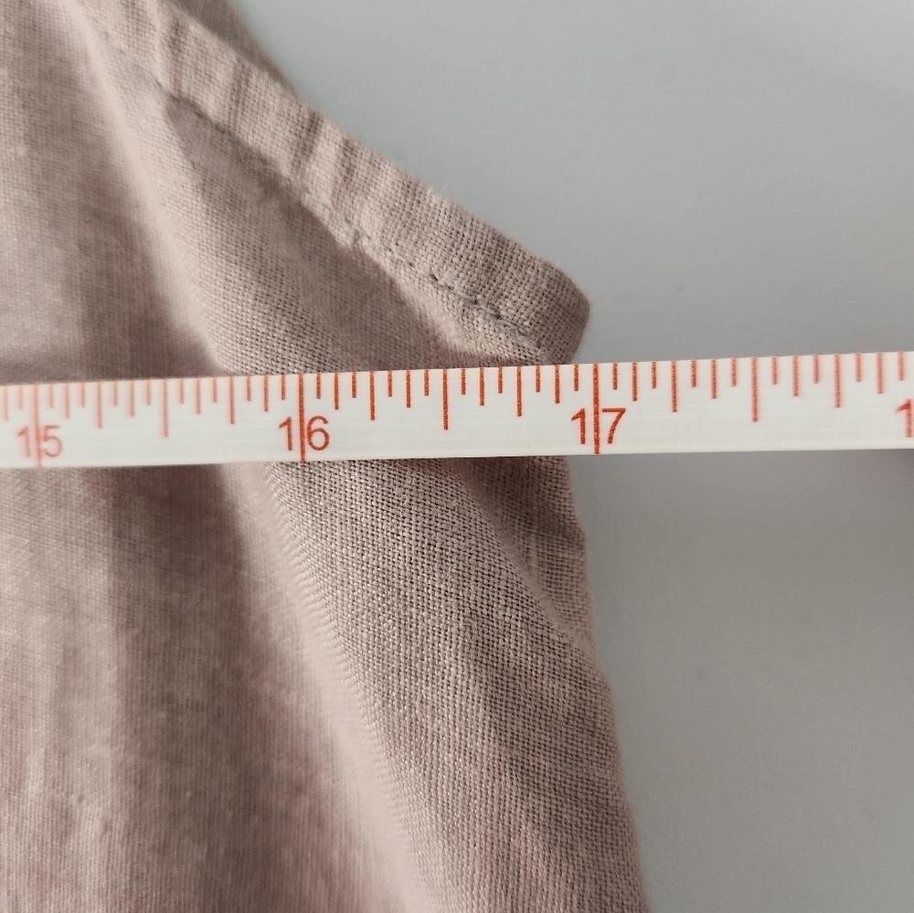 C&C Sleeveless Linen Tiered Dress in Mauve, Size Small - Picture 4 of 5